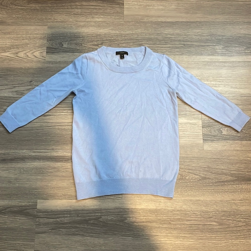 J. Crew Lightweight Baby Blue Sweater